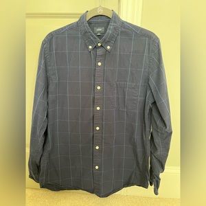 J Crew - Blue Windowpane Shirt